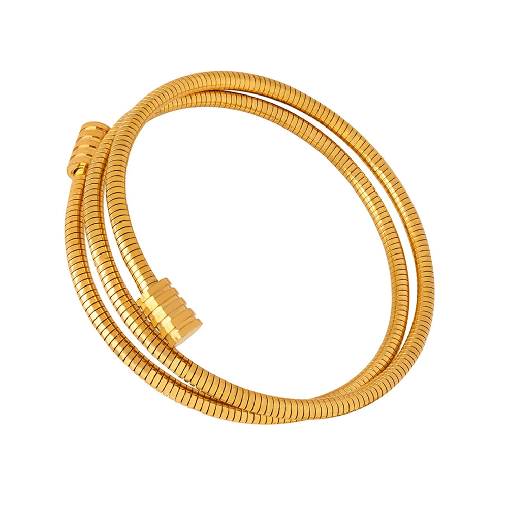 Gold Snake Chain Layered Bracelet