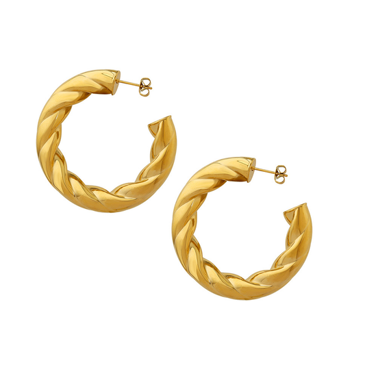 Twisted Hoop Earrings