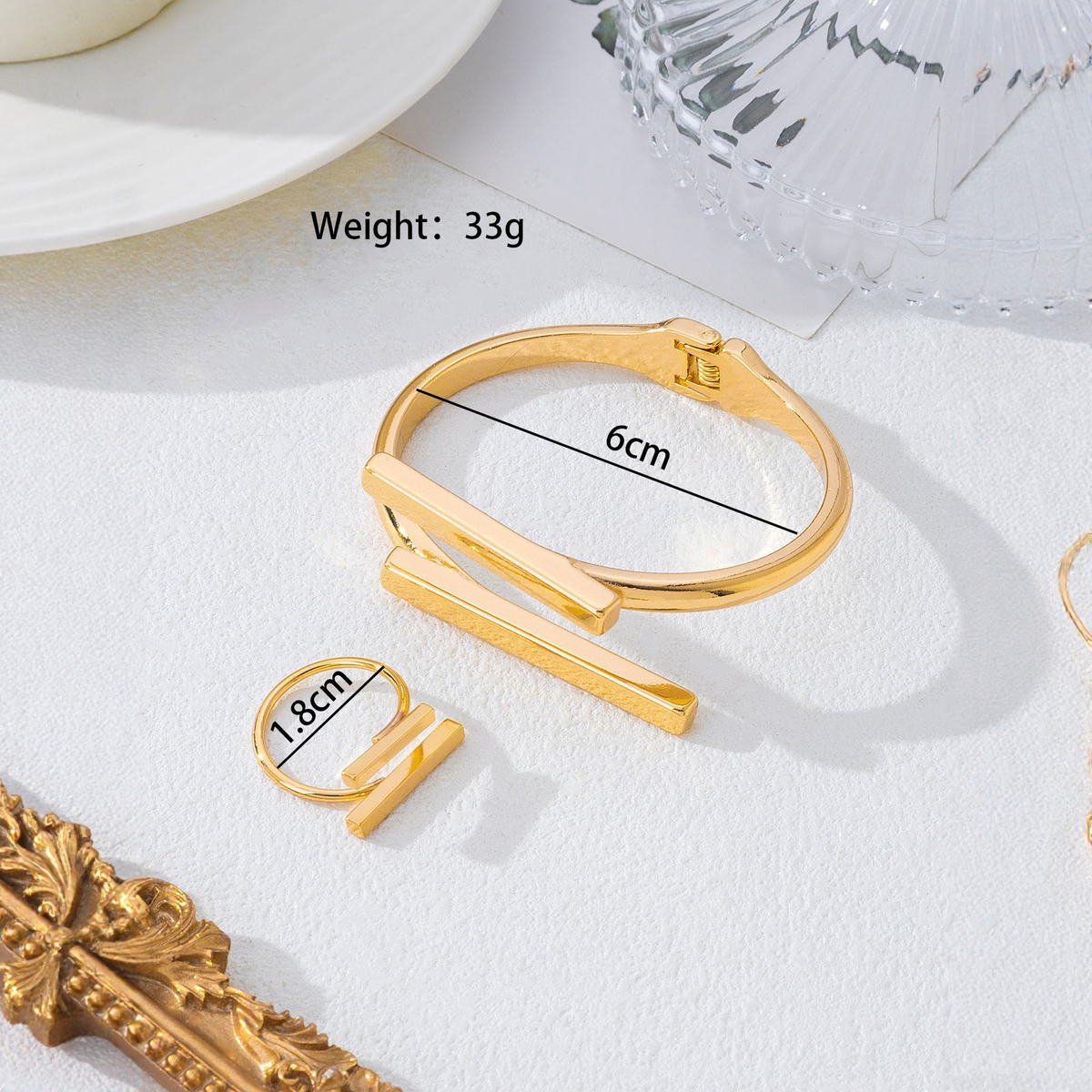 Minimalist Irregular Wave Metal Bangle