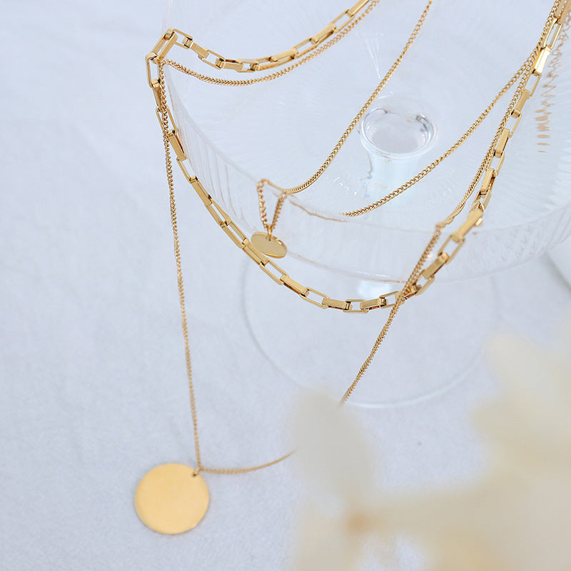 Triple 18K Gold Necklace