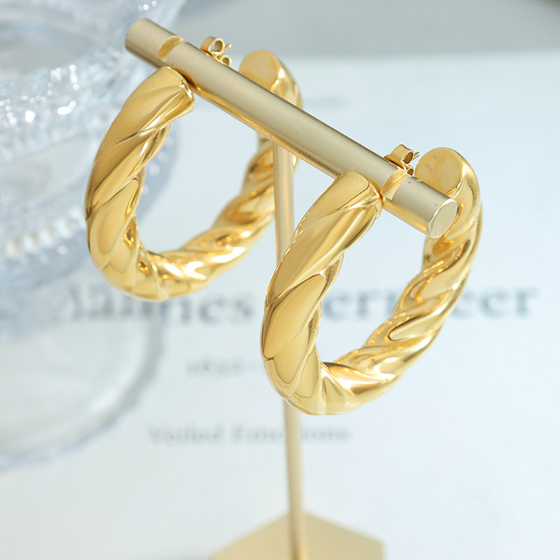 Twisted Hoop Earrings